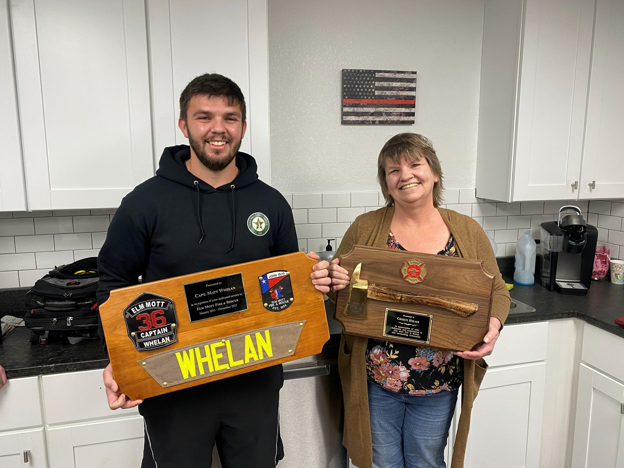 Service award presented to a longtime member